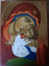 Ikona - Matka Boża Eleusa II - Świat Ikon Jadwiga Szynal